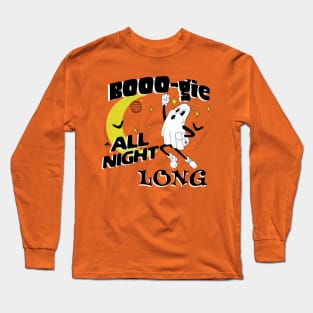 Dancing Boo Halloween Ghost Long Sleeve T-Shirt